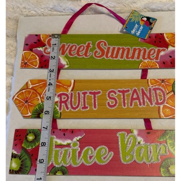 Greenbrier International, Inc. Summertime Theme Wooden Hanging Décor 12" Tall - Picture 9 of 10